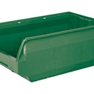 Пластиковый лоток для склада Palermo, зеленый, сплошной (500х310х200)