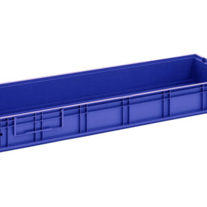 Пластиковый контейнер KLT 12415 универсальный синий, сплошной, 1194х396х148 мм