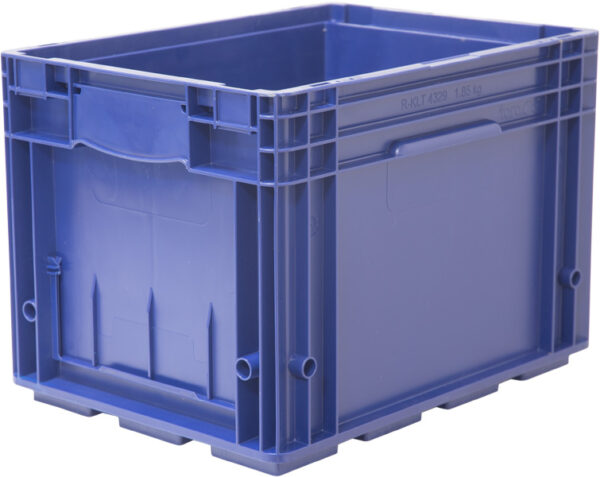 Пластиковый контейнер KLT 4329 универсальный синий, сплошной, 396х297х280 мм