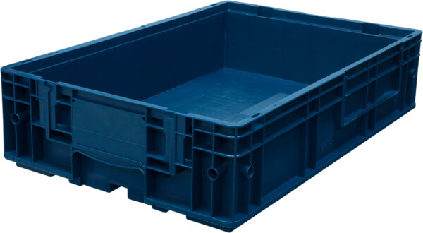 Пластиковый контейнер KLT 6415 универсальный синий, сплошной, 594х396х148 мм