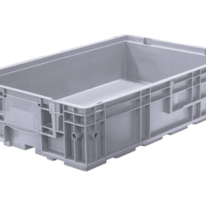 Пластиковый контейнер KLT 6415 универсальный серый, сплошной, 594х396х148 мм