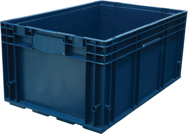 Пластиковый контейнер KLT 6429 универсальный синий, сплошной, 594х396х280 мм