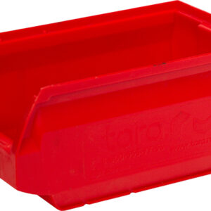 Пластиковый лоток для склада Sanremo, красный, сплошной (170х105х75)