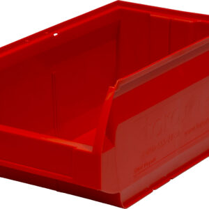 Ящик сплошной 400×230×200 мм, объем 18.4 л., арт.: 5004, красный, код: 10040