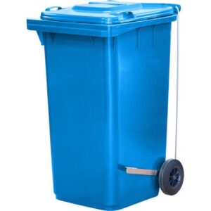 Синие мусорные контейнеры